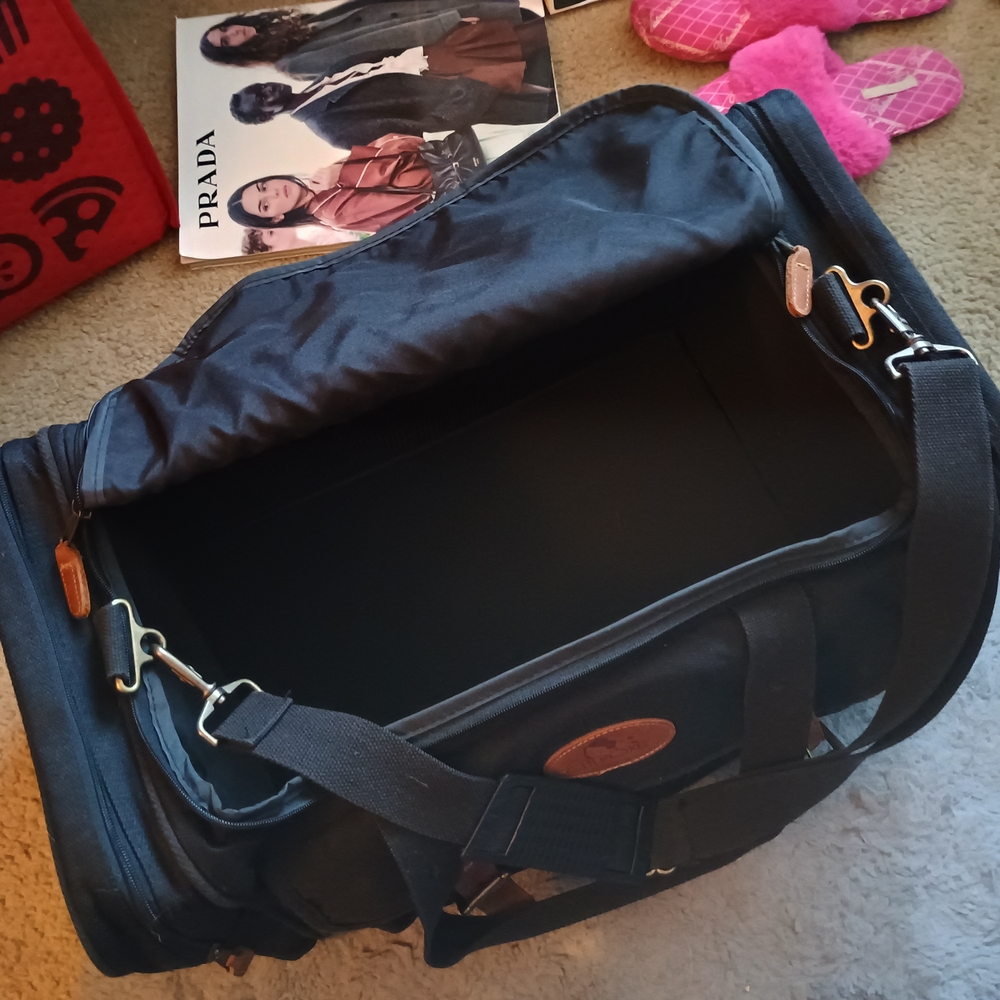 Never Used Cherokee Black and Tan Duffel Bag